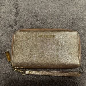 Rose Gold Michael Kors Wristlet